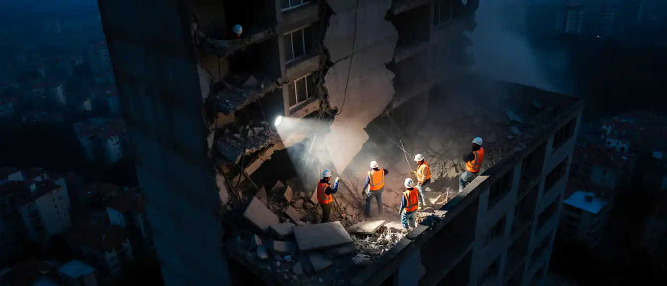 Семь жителей Стамбула оказались под завалами после частичного обрушения многоэтажного здания в районе Малтепе