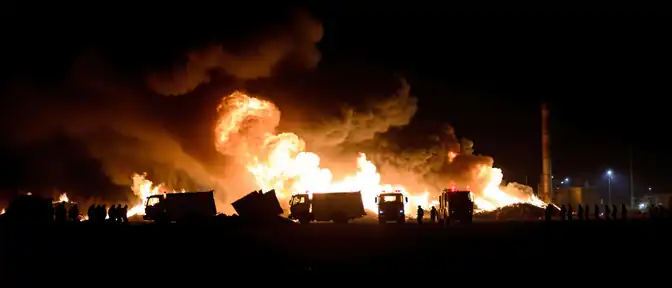 Крупный пожар на мусорной площадке в Щелково ликвидируют силы МЧС России