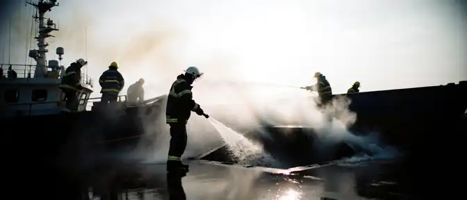 Пожар на рыболовном судне Триумф в Петропавловске-Камчатском удалось локализовать