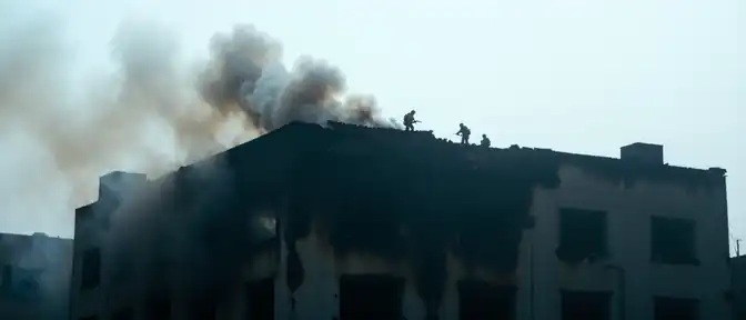 Спасатели ликвидировали возгорание на крыше заброшенного здания фабрики игрушек в Алуште
